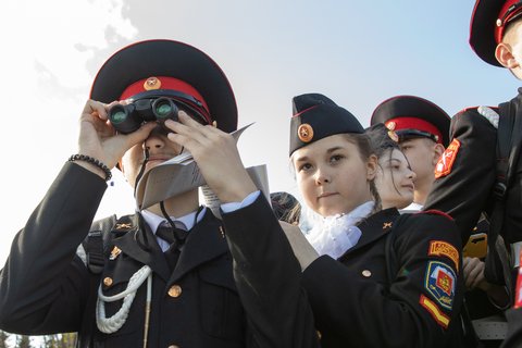 Кадеты в филиале Музея Победы