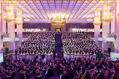 Гала-концерт Всероссийского фестиваля студенческих хоров в Музее Победы