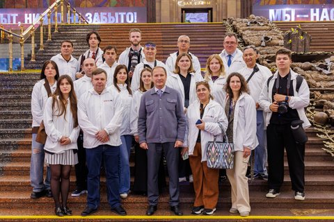 Участники пресс-тура в Музее Победы