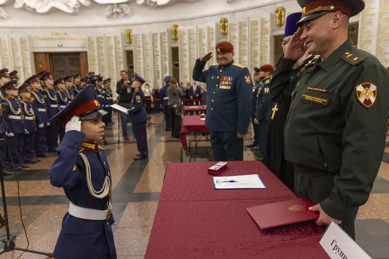 Клятва кадет в Музее Победы