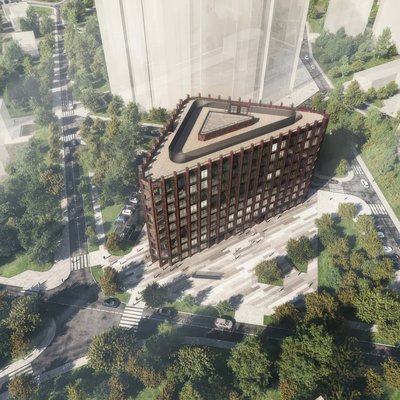 Бизнес на Проспекте Вернадского - с вертолета