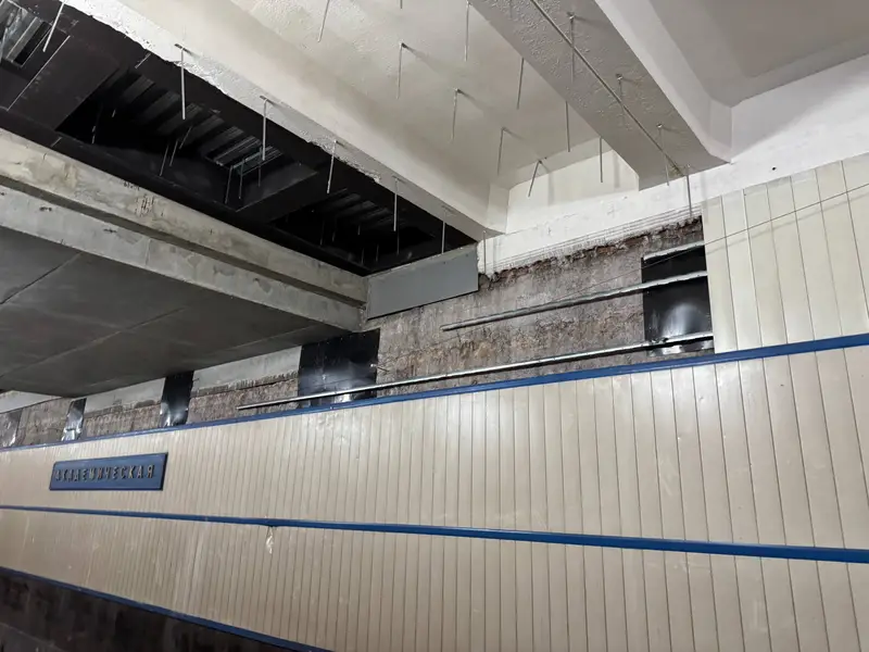 Академическая - Калужско-Рижская - путевые стены - отделка