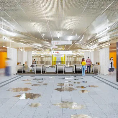 Архитектурная концепция станции метро Кленовый бюльвар - кассы