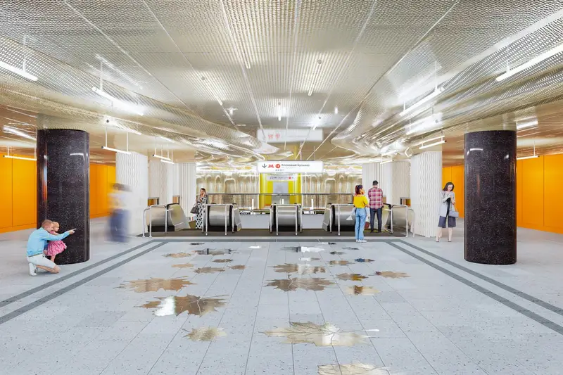 Архитектурная концепция станции метро Кленовый бюльвар - кассы