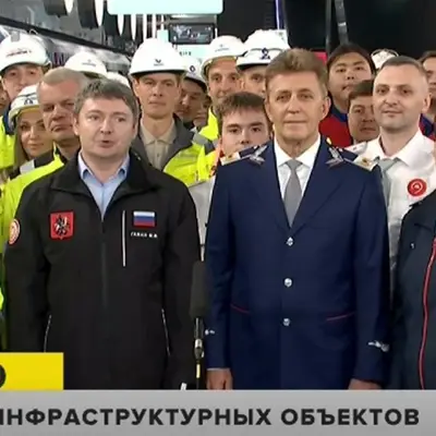 Команда метростроителей на станции Крымская