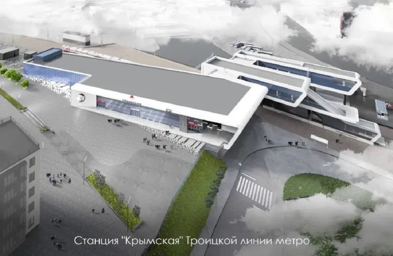 Крымская - ТПУ - МЦК - Троицкая линия - рендер