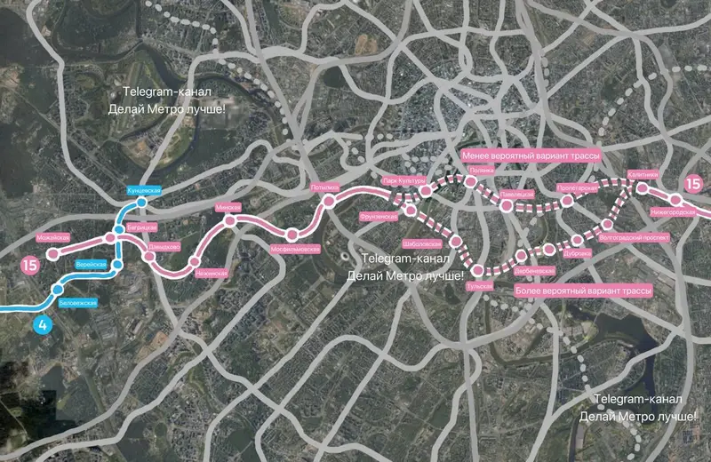 Метро 2040 - Продление Некрасовской линии