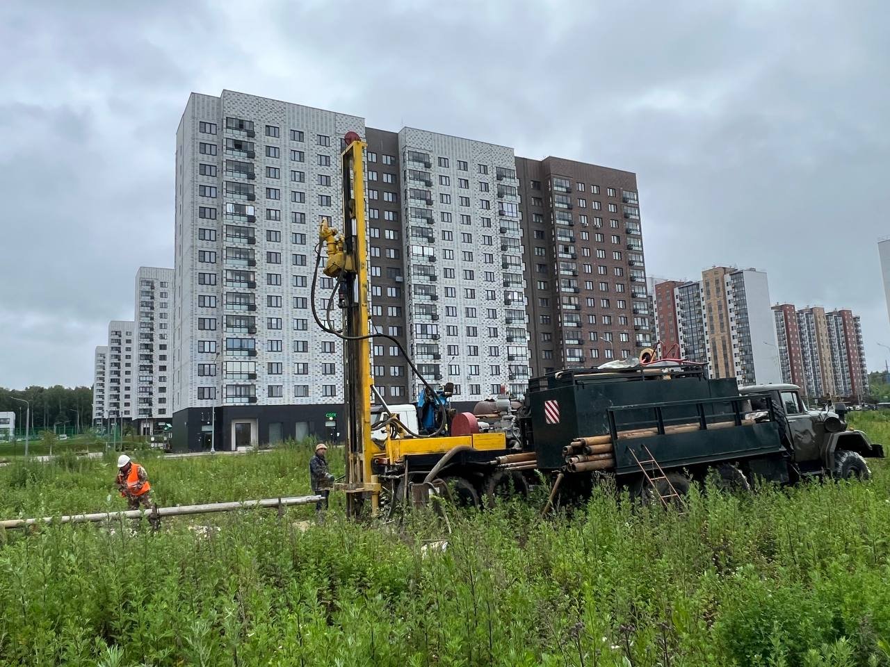 Метро Ватутинки - геологоразведочные работы - 1