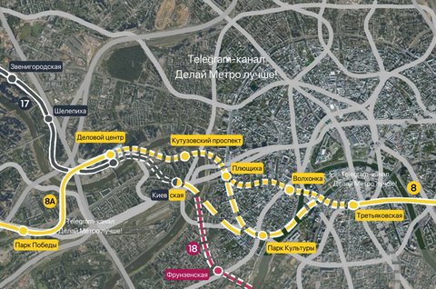 Новые варианты соединения Калининской и Солнцевской веток метро