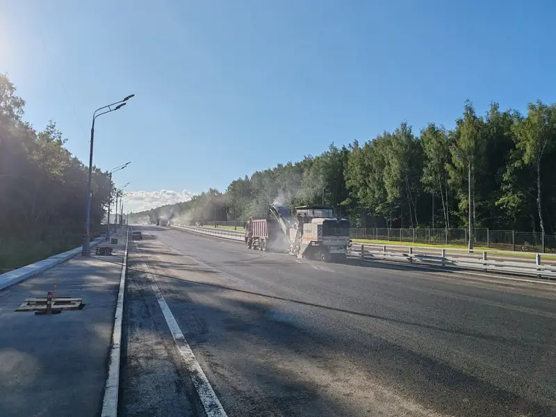 Новый асфальт на месте нового асфальта на СБВ до ул. Поляны