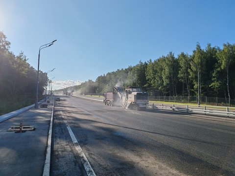 Новый асфальт на месте нового асфальта на СБВ до ул. Поляны