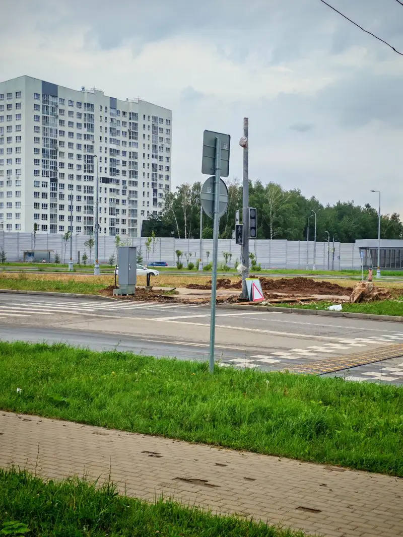 Новый светофор на ул. Эдварда Грига