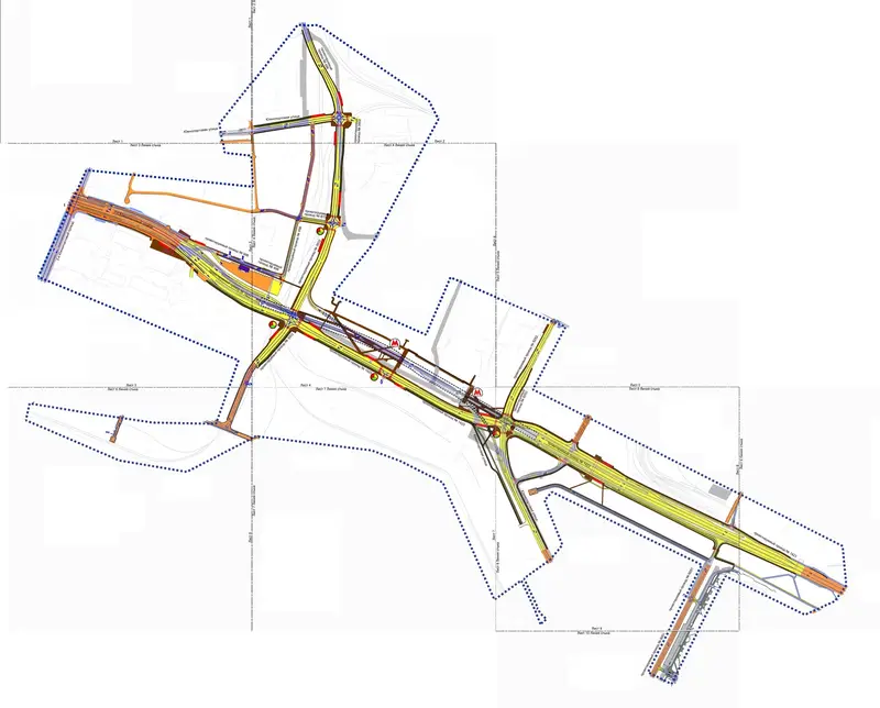 Планировка дорожной сети вокруг станции Южный Порт