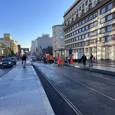 Подготовка трамвайной линии - Сокольники - Павелецкая к открытию