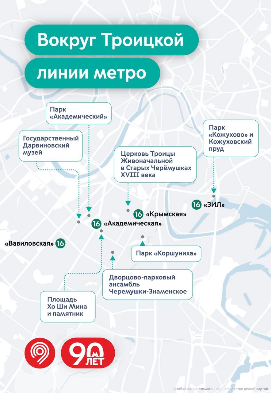 Погулять около Троицкой линии метро