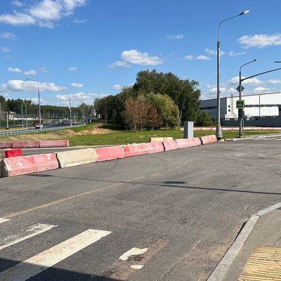 Съезд с ул. Потаповская Роща на СБВ - блоки