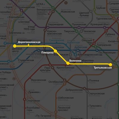 Соединение Калининской и Солнцевской веток в центре