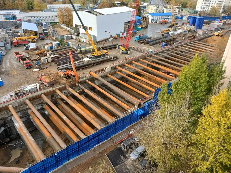 Строительная площадка - Кленовый бульвар - Бирюлевская ветка - котлаван