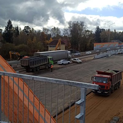 Стройка Киевского шоссе - Наро-Фоминск - ул. Погодина - реконструкция по 124км - 3