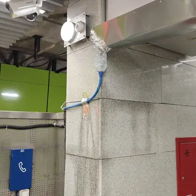 Водоотвод - станция Новомосковская - протечки - шланг