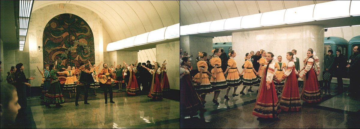 танцы в метро