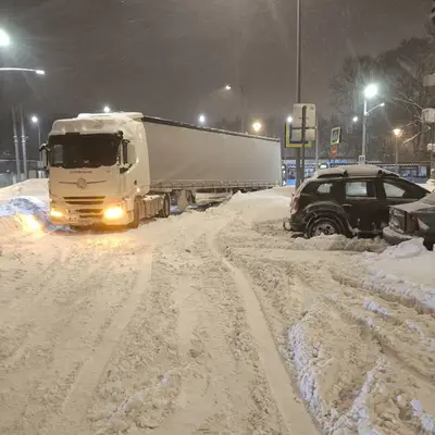 9 января - МЦД Мещерская - не может выехать автобусы и фура