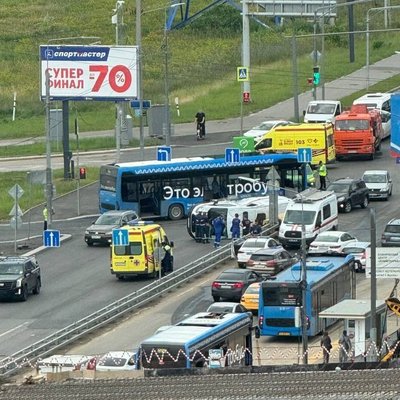 ДТП Коммунарка Скорая переверулась Электробус