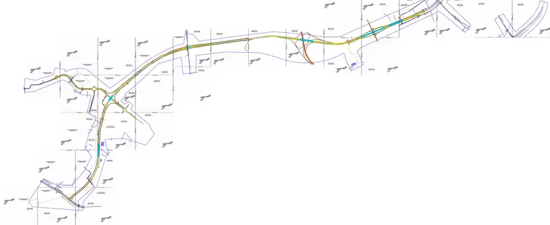 Дублер Калужского шоссе - центральный участок - склеиный проект