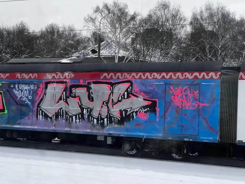 Иволга ЭГЭ2Тв-027 - разукрашенная вандалами - 2