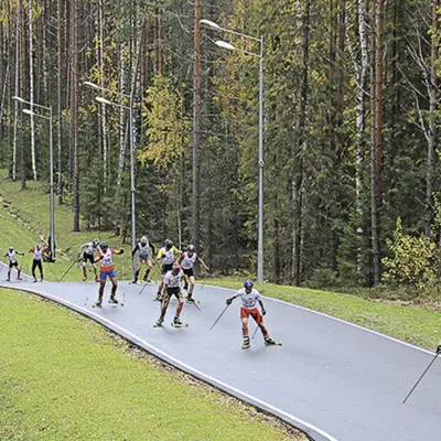 Лыжных трассы летом