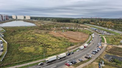 Московские сезоны Переделкино Ближнее - начало стройки - конец сентября
