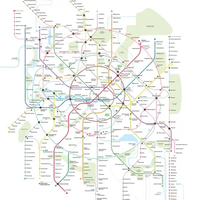 Новая схема Московского метрополитена