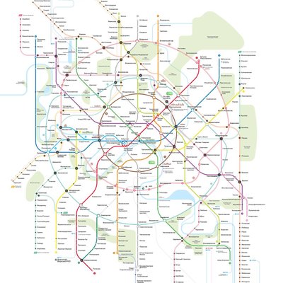 Новая схема Московского метрополитена