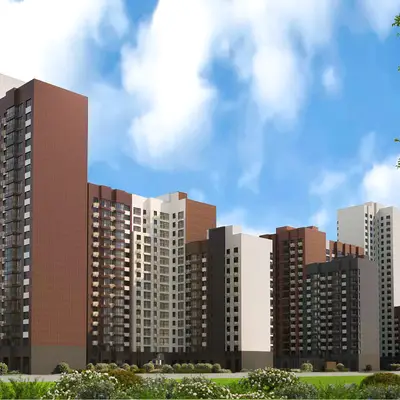 Новый дом по реновации в Солнцево на ул. Матросова - вид со стороны МЛ