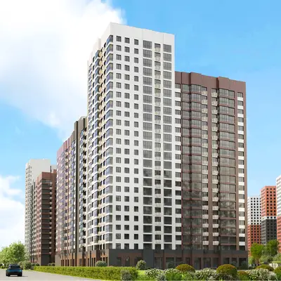 Новый дом по реновации в Солнцево на ул. Матросова - вид с торца