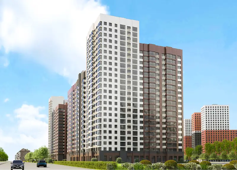 Новый дом по реновации в Солнцево на ул. Матросова - вид с торца