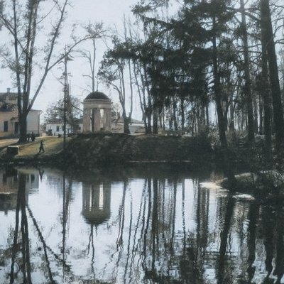 Общий вид усадебного ансамля. 1948-1952 гг.