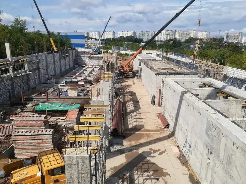 Началась отделка помещений на очистных в Ликове