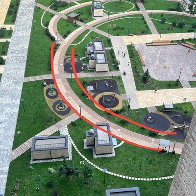 Плохое покрытие во дворе ЖК Форест