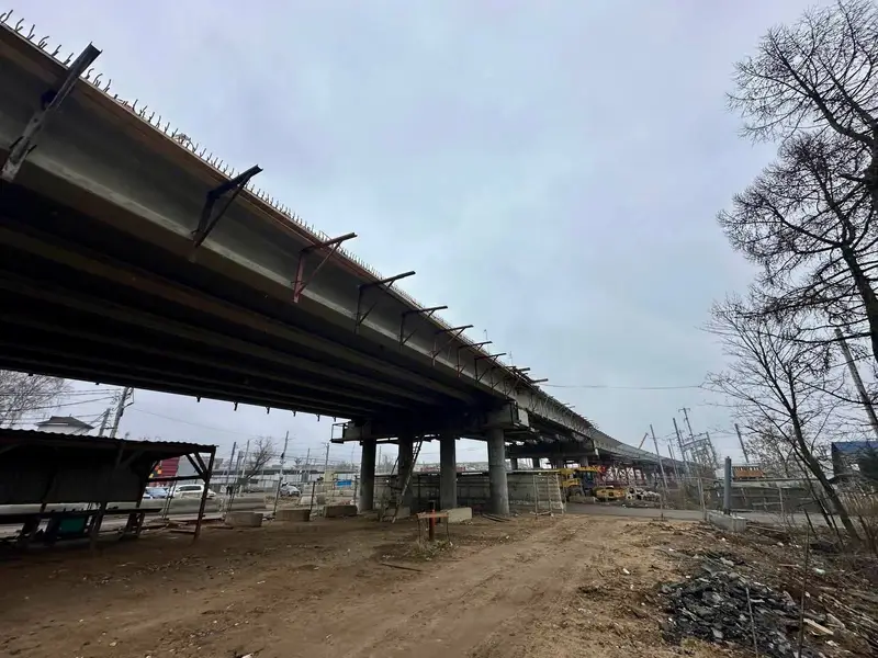 Путепровод над МЦД-4 в Апрелевке "заглох"
