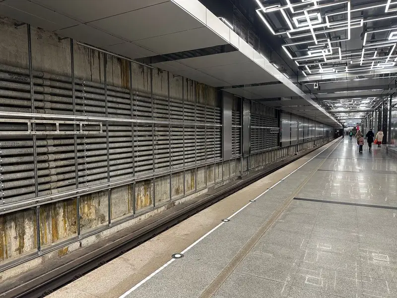 Ремонт путевых стен Говорово - сняли облицовку