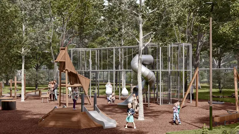 Рендеры - Парк в Московском - ул Никитина - 2