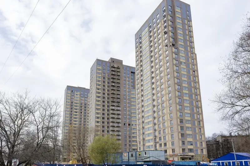 Фотографии со стройки реновационных домов на Боровском проезде в Солнцево