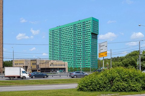 Реновационный дом - Чоботовская 2а - цвет морской волны - рендер