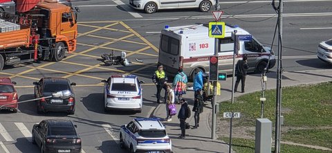 Сбитый курьер на Боровка/ГМС