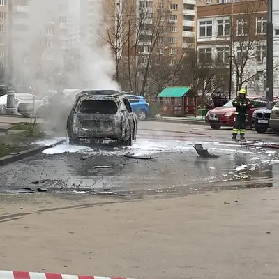 Сгорела машина в Московском