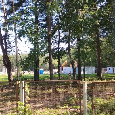 Строительный городок на стройке Санатория и Апартов в МЛ