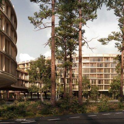 Застройка кардиологического санатария Переделкино - корпус лента - 3