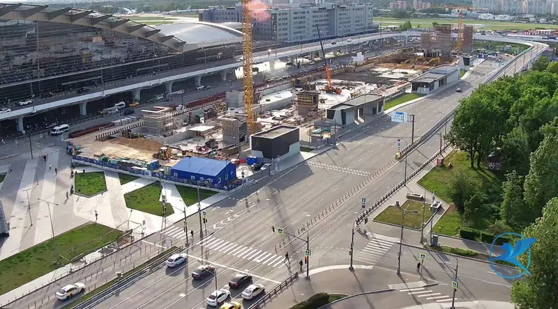 Продолжается стройка многоуровневой стоянки в аэропорту Внуково
