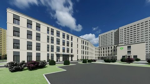 Рендер поликлиники в Переделкино Ближнее